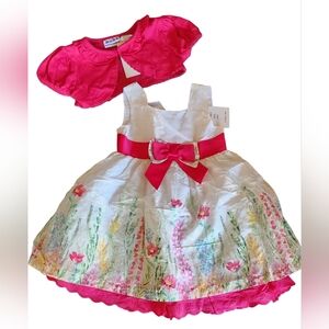 Blueberi Boulevard Pink and White Floral Dress